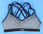 Victoria Secret Pink Ultimate Wireless Padded Push Up Sport Bra Lot Size L H8485