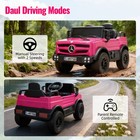 Pink Kids 12v Ride On Toy Licensed Mercedes Electric Car W 4 suspension Mp3 Led