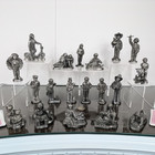 19 Michael Ricker Pewter Christmas Of Love Figurines Signed   Numbered With Cots