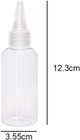 6pcs 2oz Plastic Squeeze Bottles With Caps For Paint Glue Art Craft Travel Use