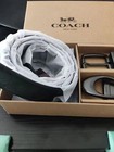 New Coach Men s Signature Black Double Head Belt Box Set Adjustable 120cm - Gift