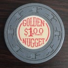         vintage Poker  1 Golden Nugget Casino Las Vegas Casino Chip 1964 Issue 