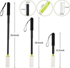 Toe Cleaning Brush Telescoping 12-24in With Drying Covers