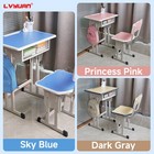 Kids Desk And Chair Set For Age 3-18 School Study Height Adjustable Children