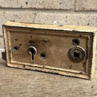 Antique Rim Lock Victorian Solid Rare Old