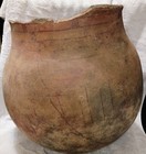 Large Prehistoric Hohokam Gila Storage Jar Pottery Red On Buff