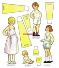 Vintage Uncut 1932 Paper Dolls 8 Pages Clothing  1 Top Reproduction  1 Seller