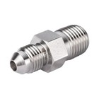 Fitok 37 Degree Flared Tube Fitting 1 4  Male Jic    1 8  Male Npt 316 Ss 5000psi