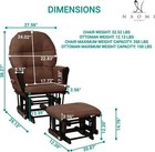Glider Recliner Nursery Rocking Chair Nursery Glider Rocker With Ottoman Set