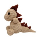 Brown Dinosaurs Crochet Doll Handmade Amigurumi Plush Toy Vac