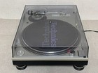 Technics Sl-1200mk5 Silver With Dust Cover Direct Drive Dj Turntable System Used