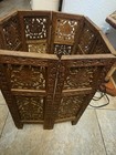  vintage Oriental Asian Grapevine Carved Wood Gate Decor Antique Wood 