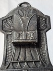 Antique Tin Wall Mount Match Holder   Striker Art Nouveau Design 