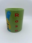 The Simpsons Coffee Mug Rosa 1991 Embossed Green Simpson Family Rare Cup C10