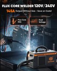 110v 220v Gasless Flux-core Mini Mig Welder Arc Welding Machine 145a For Us Shop