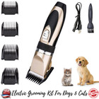 Dog Cat Pet Grooming Kit Electric Hair Clipper Trimmer Rechargeable Cordless