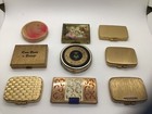 Lot Of 9 Vintage Powder Makeup Mirror Compacts Rainboots
