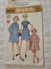 Vintage Simplicity 60   s Dress  Coat Sewing Pattern 8606 Bust 31 5 Factory Fold