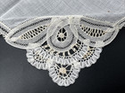 2 Vintage Belgian Lace Handkerchief 9  Square New Old Stock
