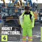 Pioneer Hi-vis Yellow green Waterproof Bib Pants Men   s 3xl 5629u