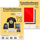 Tru-heat Iron On Transfer Paper For Dark Fabric 40 Sheets  8 5x11  Printable    