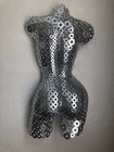 Metal Wall Art Chrome Female Sculpture Torso By Holly Lentz