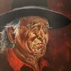 Native American Indian Original Painting By Dennis Williams