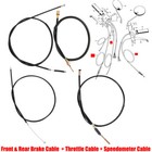 For 1970-1971 Honda Trail 90 Ct90 K2 K3 Brake Cable Throttle Speedo Cable Set Us