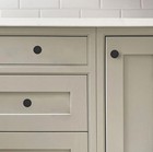 Matte Black Cabinet Knobs Round Dresser Drawer Pulls 11 5 Inch 10 Pack