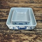 Vintage China Airlines First   Business Class Porcelain Trays By Tatung Set Of 2
