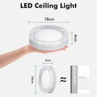 24w Led Ceiling Down Light 6500k Thin Flush Mount Kitchen Lamp Home Fixture New