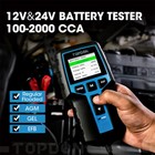 Topdon Bt200 Car Battery Tester 24v 12v Load Tester 100-2000cca Digital Analyzer