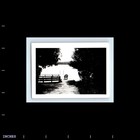 Old Vintage Photo Chair On Dock Overlooking Lake Landscape Snapshot Picture