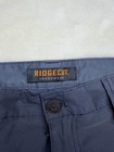 Ridgecut Men   s Blue Cargo Shorts Nylon spandex Zip Flat Front Cargo Pockets