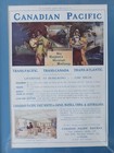 1903 Advertisement For Canadian Pacific Railway System  England To Canada 