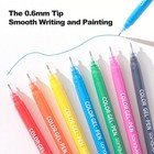 Color Gel Pens Set  0 6mm Fine Point Colored Pens For Adult Coloring  Journaling