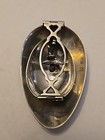Rare 800 Silver Folding Medicine Spoon W  Figural Angel   Cherub Unusual