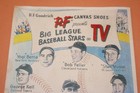 Rare 1950 s B f  Goodrich Canvas Shoes Big League Baseball Stars Tv Advertising