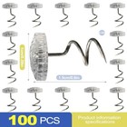 100 Pieces Clear Heads Upholstery Twist Pins  Bed Skirt Pins   Bedskirt Pins 