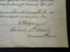 1910 Sergeant Appointment Doc United States Cavalry 8th Regiment Colonel Golnoy