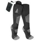 Unisex Xx-large Grey Cotton 3 7-volt Rechargeable Heated Socks With Remote