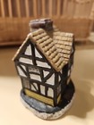 Vintage Christmas Village-light Up Or Incense Burner Ceramic Mold House4    Multic