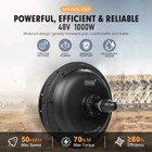 E-bike Conversion Kit 48v 1000w Brushless Gearless Front rear Hub Motor Wheel