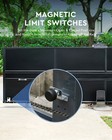 Co-z 1800lb Automatic Sliding Gate Opener Door With 20w Solar Panel   Batteries