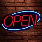 Large Led Open Sign Neon Light Bright For Restaurant Bar Pub Shop Store Business