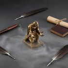 Kneeling Knight Pen Holder Creative Gift Medieval Protective Gear Statue Pen