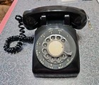 Vintage Stromberg Carlson Black Rotary Telephone Desk Phone Untested 1972
