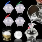 Diy Round Ice Cube Ball Maker Pp Tray Plastic Sphere Mold Bar Whiskey Cocktails