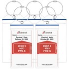 5 Pack Cruise Luggage Tag Holders Waterproof Luggage Tags With Steal Loops