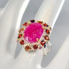 Fine Art 10 Ct Ruby Ring 925 Sterling Silver Size 8  r448409